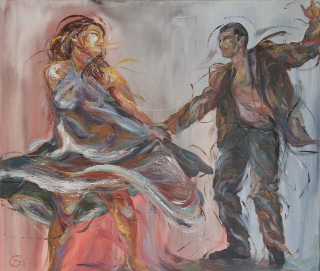 Bestillingsarbejde fra model til det færdige maleri.