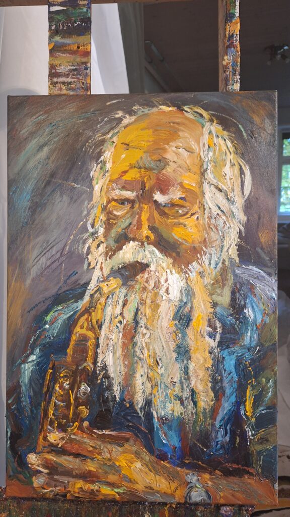 Bestillingsarbejde fra model til det færdige maleri.