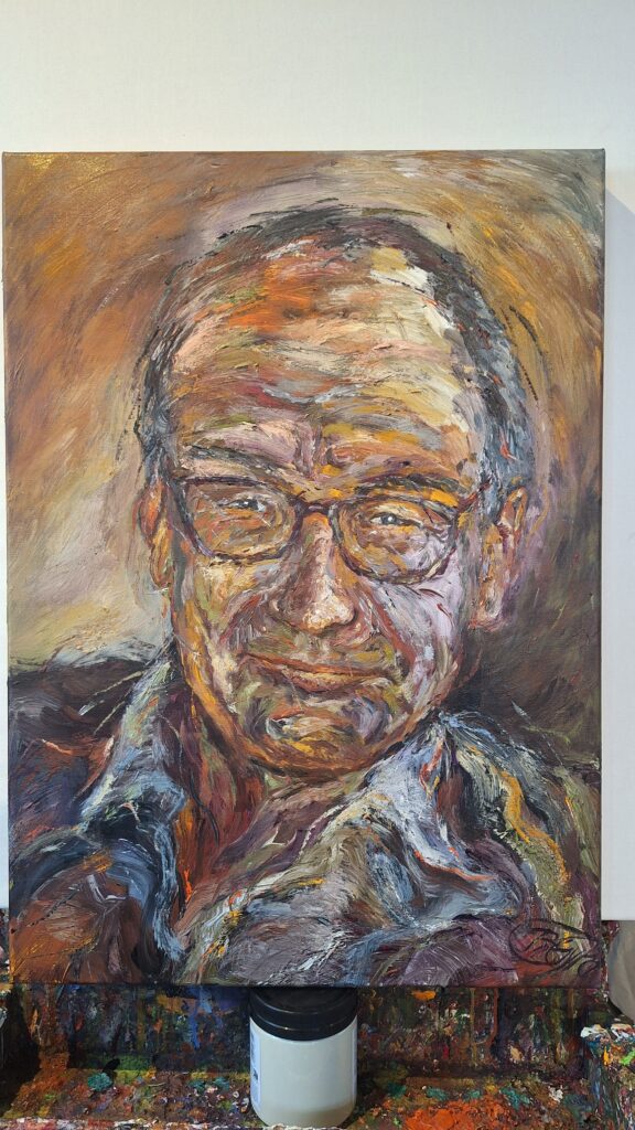 Bestillingsarbejde fra model til det færdige maleri.